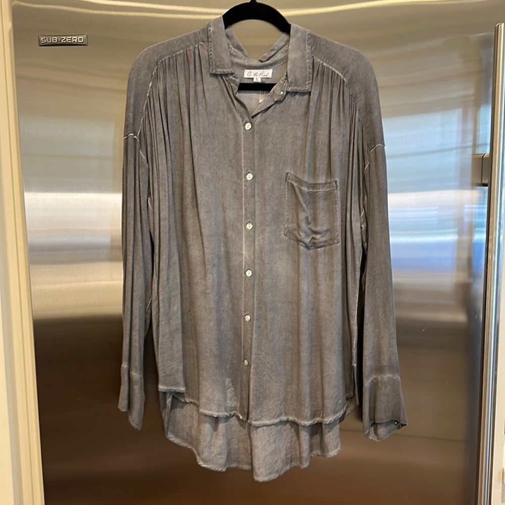Anthropologie Boho Chic Retro Y2K 70's Blouse Size‎ Large New No Tags